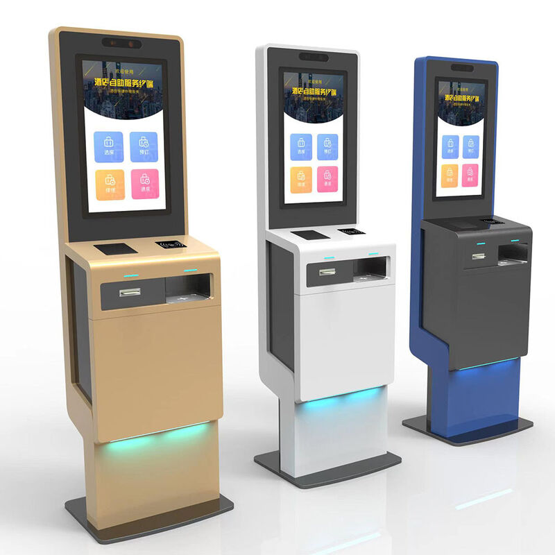 Borne libre-service sur pied personnalisable avec résolution 1920x1080 et écran tactile interactif